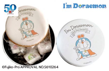 ドラえもん50th【I’m Doraemonプリントクッキー＆マシュマロ  50th Anniversary丸缶A】