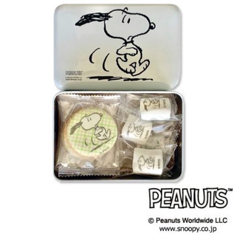 PEANUTS クッキー＆マシュマロ白缶 G